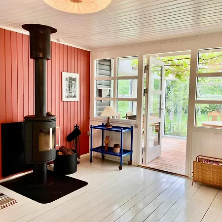 Black Wooden Summerhouse Near *