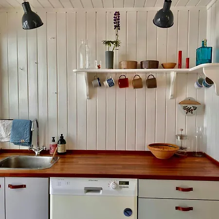 Black Wooden Summerhouse Near