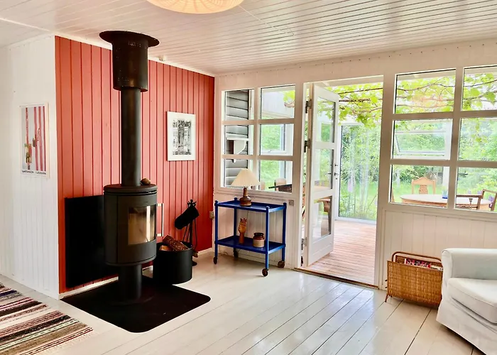 Black Wooden Summerhouse Near *