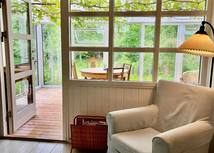 Black Wooden Summerhouse Near