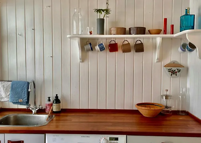 Black Wooden Summerhouse Near