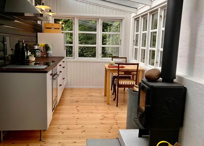 Black Wooden Summerhouse Near *